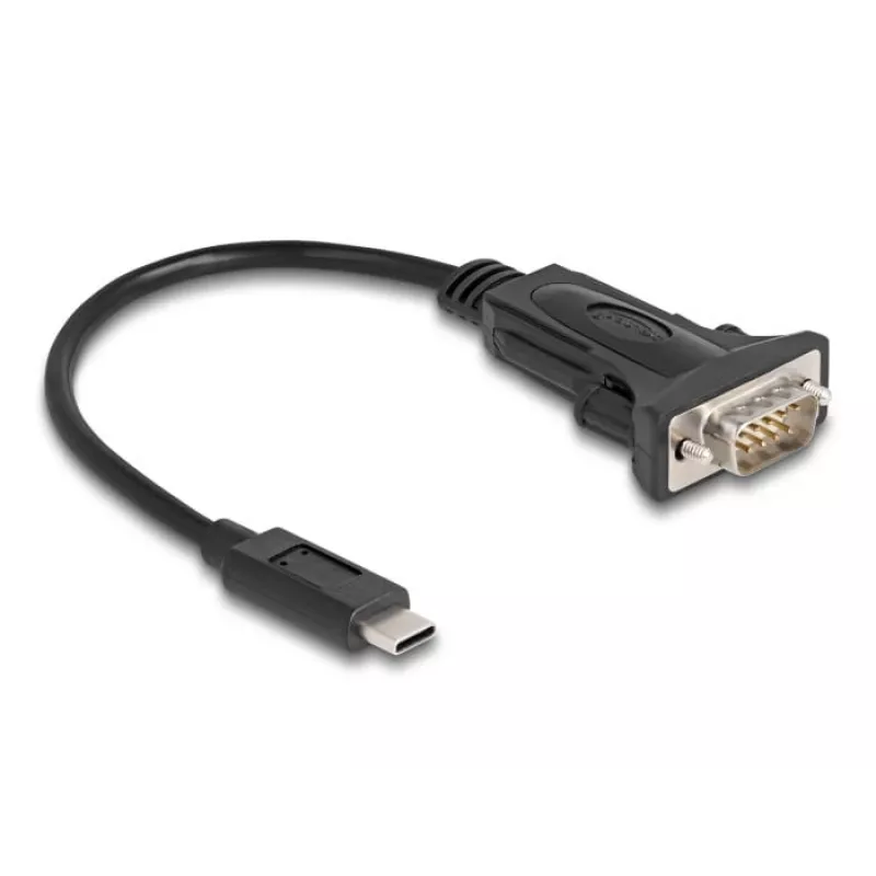 DeLOCK adapteri USB Type-C - RS-232 D-Sub 9-pin pistoke 0,25 m