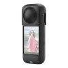 Silikoninen suojakotelo Puluz Insta360 X4:lle — musta, tukeva muotoilu