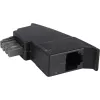 Goobay 50308 TAE-puhelinsovitin, TAE-N-pistoke – RJ11-liitin, musta