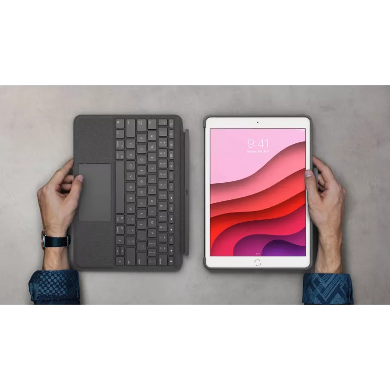 Näppäimistökotelo Logitech Combo Touch iPad 7. 8. 9. sukupolvelle