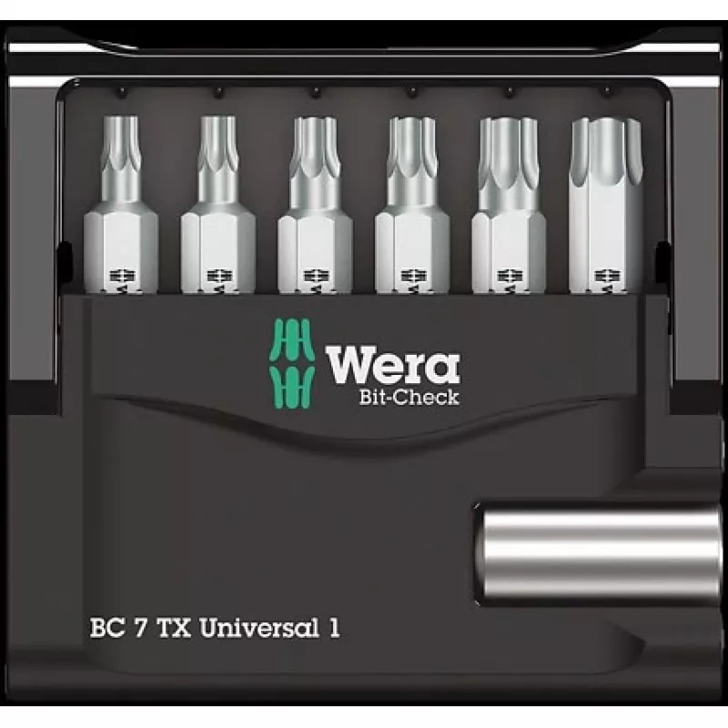Wera Bit-Check 7 TX Universal 1 -ruuvitalttakärkisarja - 7 kpl (05056294001)