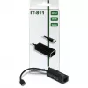 Inter-Tech Argus IT-811 - verkkosovitin - USB-C - Gigabit Ethernet - musta (88885438)