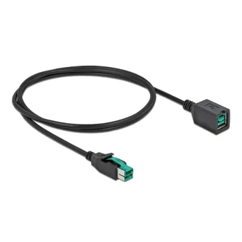 Virtalähdöllinen USB-jatkokaapeli DeLOCK 85980 12 V 1 m