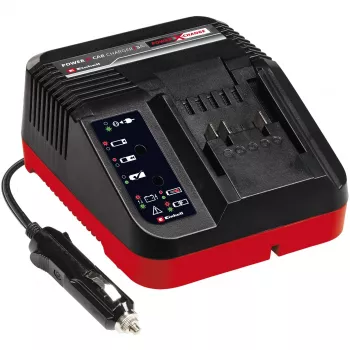 Einhell Power X-Car Charger 3A akkulaturi savukkeensytytin punainen