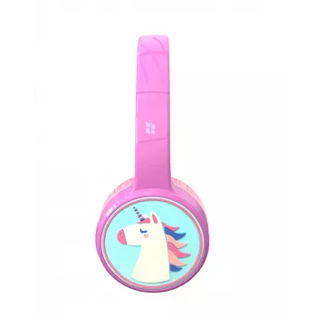 Denver BTH-106P kuulokkeet/kuulokemikrofoni johdollinen & langaton panta puhelut/musiikki Bluetooth pinkki