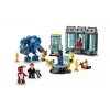 LEGO Marvel Iron Man -laboratorio ja asevarasto 76315 leikkisetti – 384 osaa, 5 minifiguuria, esittelyalue