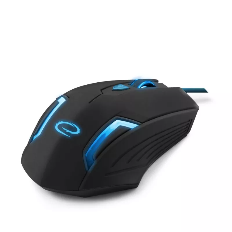 Esperanza MX205 FIGHTER - hiiri - USB - sininen - hiiri - optinen - 6 painiketta - musta