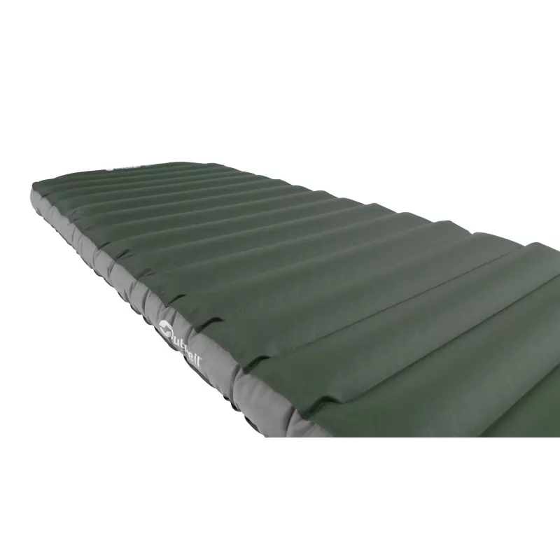 Outwell 400123 yhden hengen ilmapatja — 1950×600×110 mm, polyesteri/PVC, vihreä