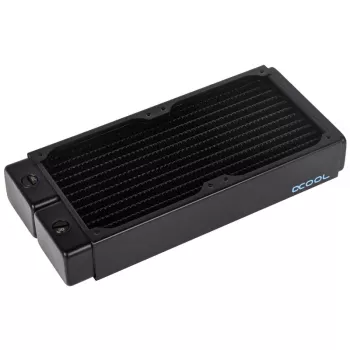 Alphacool 11992 - vesijäähdytin - asetaali - akryyli - alumiini - messinki - kupari - nikkeli - ruostumaton teräs - musta - läpinäkyvä - 1/4 - 60 °C - 0,8 bar (11992)