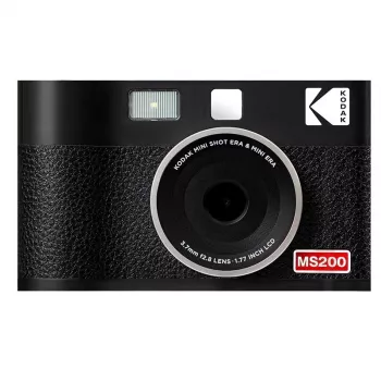 Kodak Mini Shot 2 Era pikakamera — kannettava pikakamera sisäänrakennetulla tulostimella, musta
