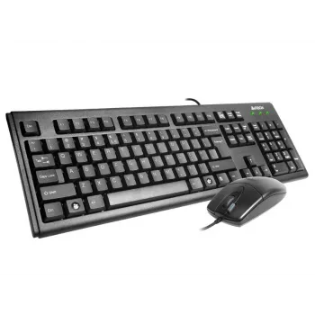 A4Tech KM-72620D - näppäimistö-hiiri-sarja - USB - US - musta
