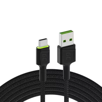 Green Cell KABGC06 USB-kaapeli 1,2 m USB A USB C musta