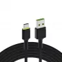 Green Cell KABGC06 USB-kaapeli 1,2 m USB A USB C musta