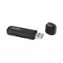 Kortinlukija NATEC Scarab 2 USB 3.2 Gen 1 Type-A — MicroSD-/SD-tuki, 5000 Mbit/s, musta