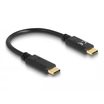 DeLOCK USB Type-C -latauskaapeli 15 cm PD 5 A E-markerilla