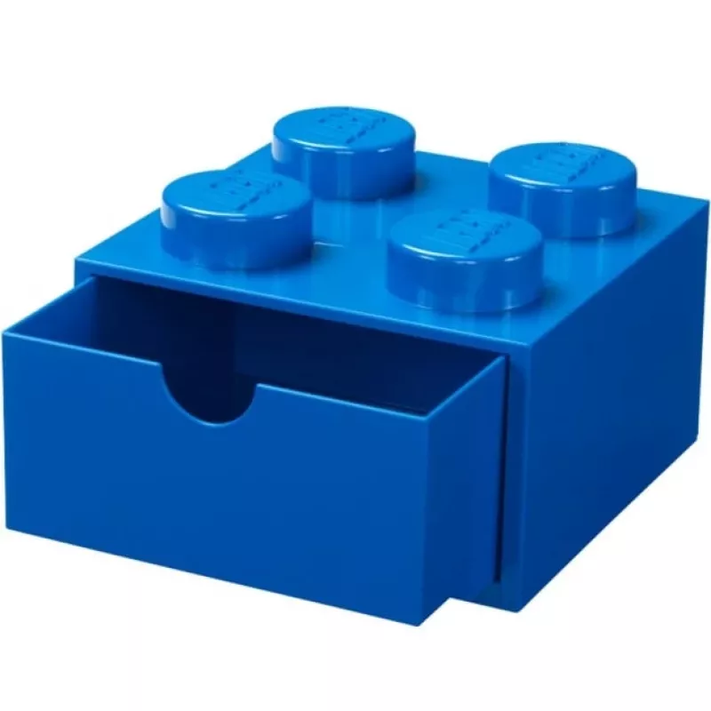 LEGO työpöytälaatikko 4, säilytyslaatikko sininen, nupit