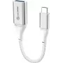 Alogic Super Ultra - USB-sovitin - 24-pin USB-C (M) - USB Type-A (W) - USB 3.1 Gen 1 - 3 A - 15 cm - hopea (ULCAA-SLV)