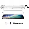 Nevox NEVOGLASS 3D 2550 suojalasi iPhone 17 Air -puhelimelle, Easy App -sovelluksella, läpinäkyvä