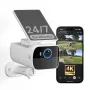 Safemo SC1 SolarCam, 4K UHD video, 8× zoom, 132° näkymä, yönäkö, Wi-Fi 2,4 GHz, 1,5 W aurinko, valkoinen