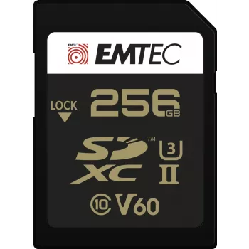 Emtec 256GB SDXC UHS-II muistikortti ECMSD256GUHS2V60