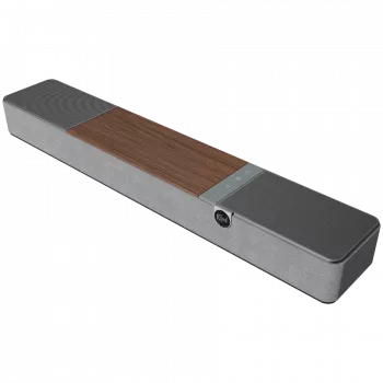 Soundbar KLIPSCH Flexus CORE 100 — 2.1 kanavaa, 100 W, sisäänrakennettu subwoofer, harmaa/pähkinä