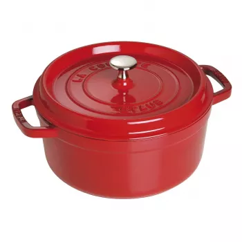 Yksittäinen pata Staub Cocotte 24 cm kirsikka