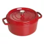 Yksittäinen pata Staub Cocotte 24 cm kirsikka