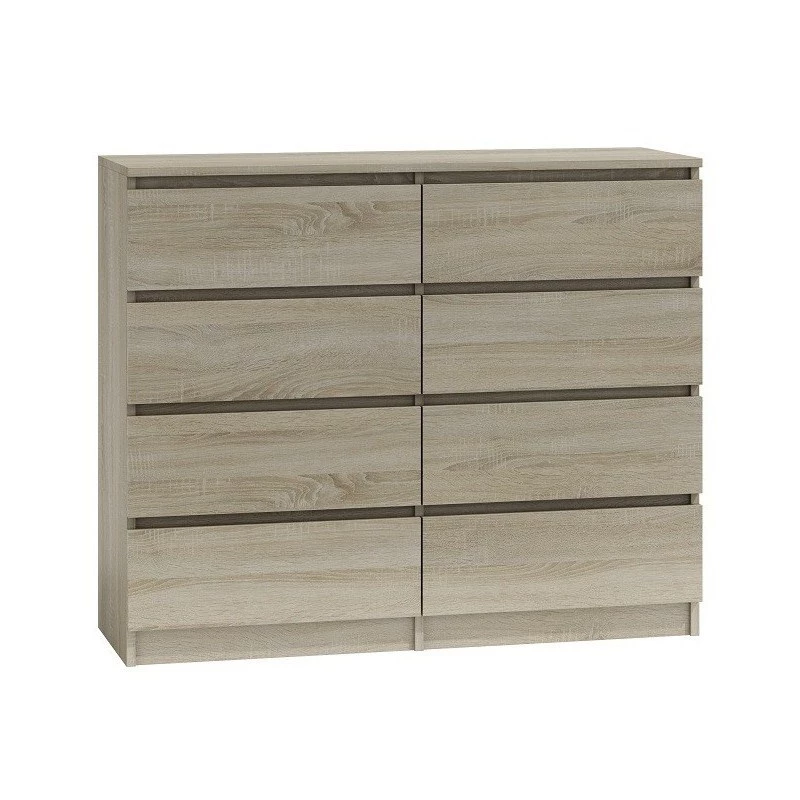 Kommode top e shop Malwa M8 120 cm Sonoman tammi — suuri lipasto