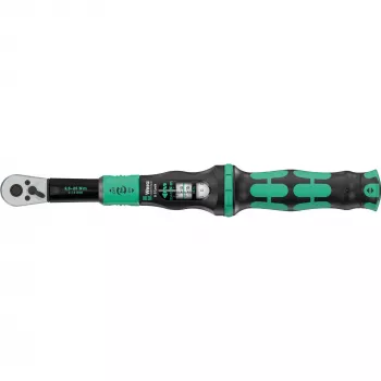 Momenttiavain vaihtosuuntaisella räikällä Click-Torque Lock A 5 musta/vihreä, ulostulo 1/4, 2,5–25 Nm