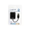 USB-keskitin LOGILINK UA0139 – 4-porttinen USB 2.0, 480 Mbit/s, musta