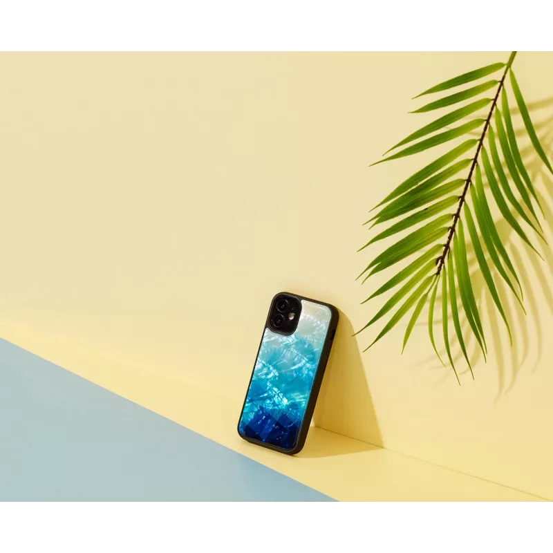 iKins suojakotelo Apple iPhone 12 minille — blue lake mustin yksityiskohdin