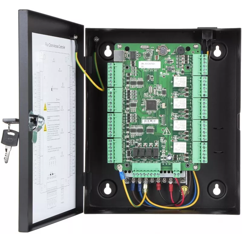 Kulunvalvontalaite Hikvision DS-K2804 — musta, 237×285×69 mm