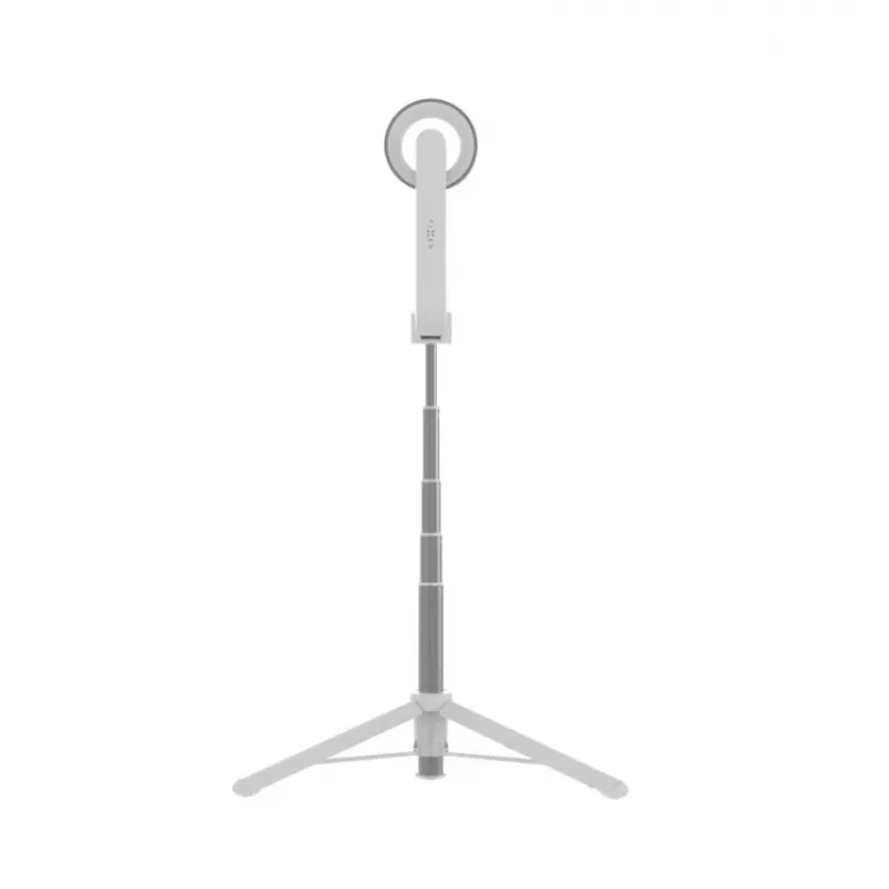 Selfie-tikku FIXED FIXSN-M-WH — taitettava alumiinitanko Bluetoothilla, enimmäispituus 72 cm, valkoinen