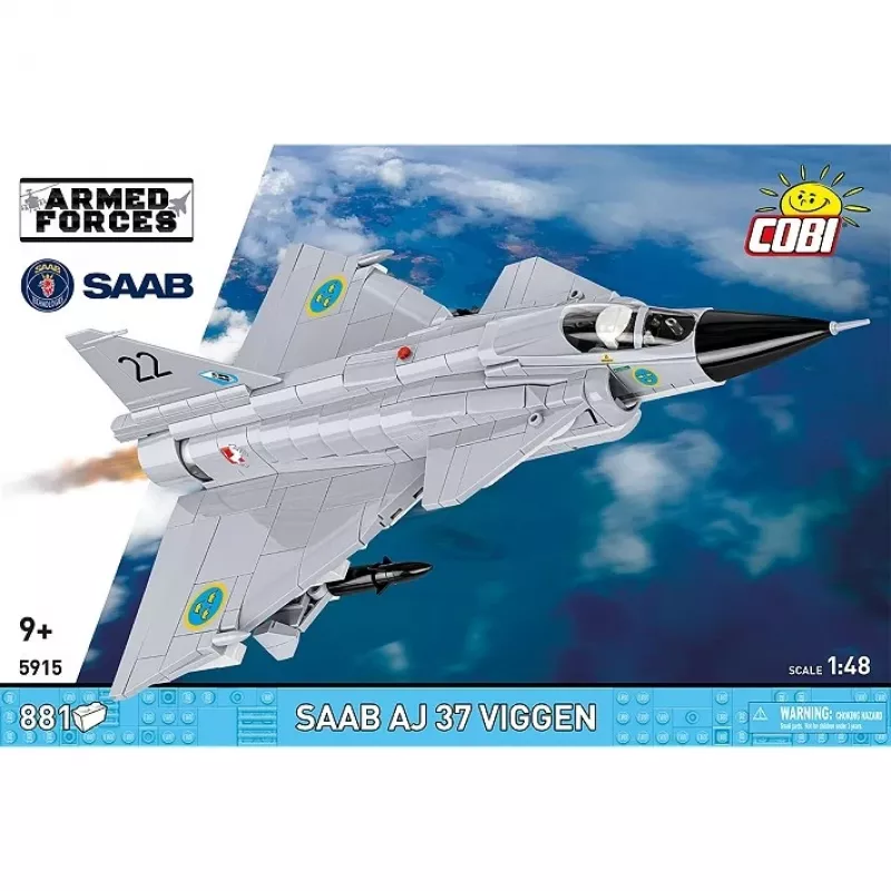 Cobi Blocks Saab AJ 37 Viggen 881 kpl rakennussarja