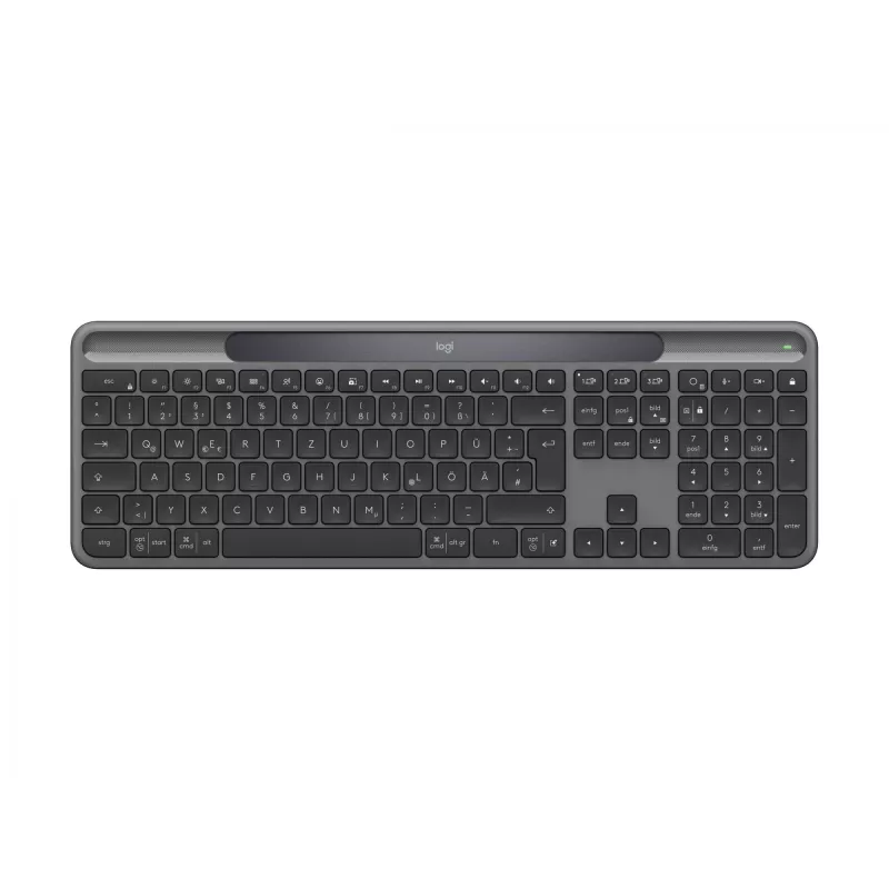 Logitech Signature Slim Solar+ K980 langaton näppäimistö, saksalainen QWERTZ, grafiitti