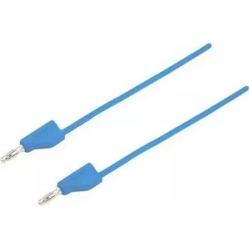VOLTCRAFT mittauskaapeli [pistoke 4 mm - pistoke 4 mm] 5 m sininen MSB-300 (MSB-300-5-BL)