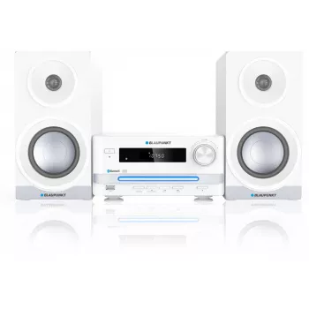 Kotiaudiomikrojärjestelmä BLAUPUNKT MS16BT 15 W, CD/USB/MP3, Bluetooth, FM RDS, valkoinen