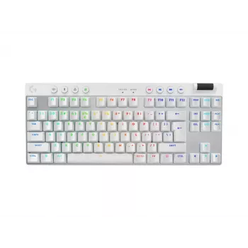 Logitech G PRO X TKL näppäimistö pelaaminen RF langaton + Bluetooth QWERTY US International valkoinen
