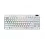 Logitech G PRO X TKL näppäimistö pelaaminen RF langaton + Bluetooth QWERTY US International valkoinen