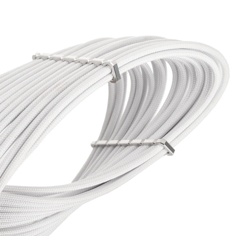 BITFENIX Alchemy PCIe 6-Pin -jatkokaapeli 45 cm punottu valkoinen