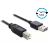 USB-kaapeli DeLOCK 3 m USB 2.0 A - B uros/uros