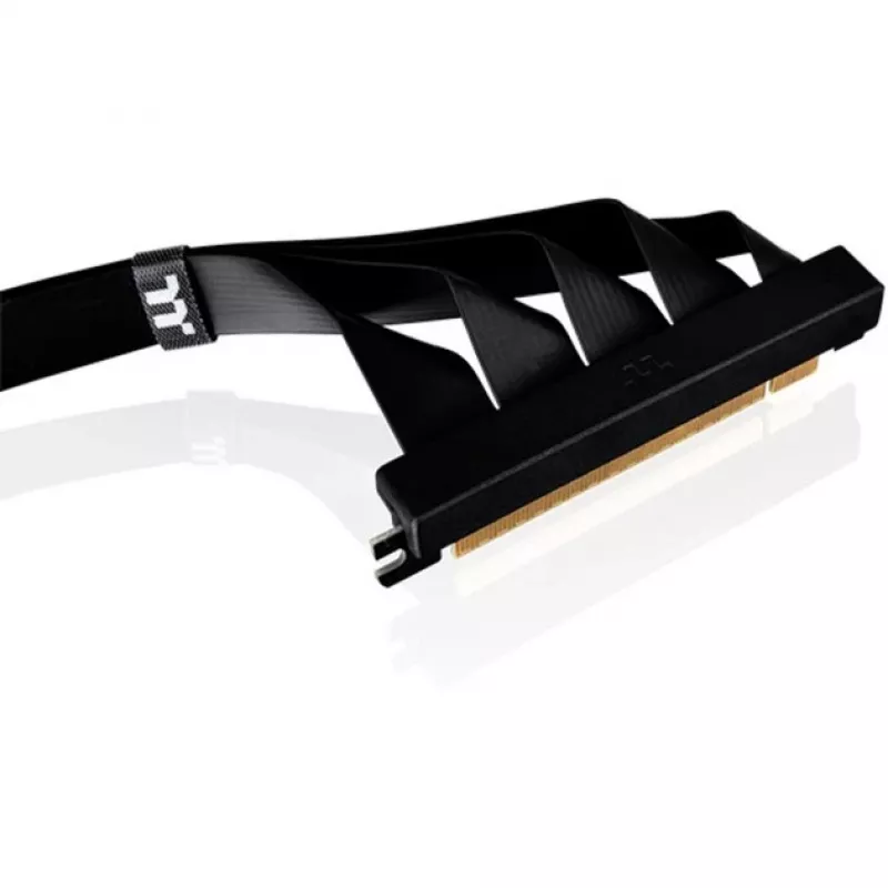 Thermaltake PCI-E 4.0 kaksinkertainen 90 asteen riser-kaapeli, 40 cm, musta