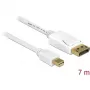 DisplayPort-kaapeli DeLOCK 83485 Mini DisplayPort 7 m valkoinen