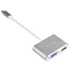 Ulkoinen videosovitin SILVERSTONE EP16 USB-C 3.1 HDMI- ja VGA-lähdöillä