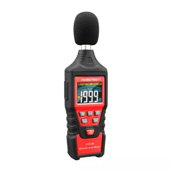 Digitaalinen desibelimittari Habotest HT622B — äänitasomittari A/C-arvioinnilla, USB-liitäntä