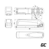 Akku Green Cell EBIKEGCF02 48V 13000mAh litiumioni