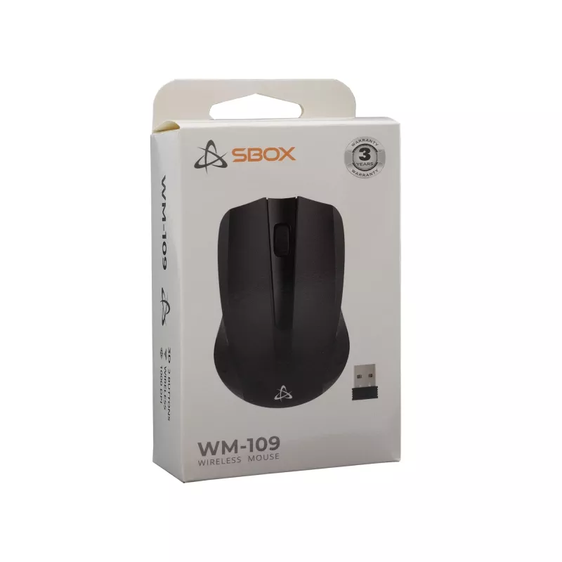 Hiiri SBOX WM-109 musta USB Type-A