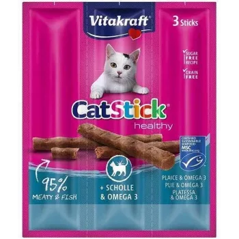 Vitakraft CatStick 31218 naudanliha sianliha siipikarja - kissanherkut - 18 g pussi, 3 kpl, viljaton, sokeriton