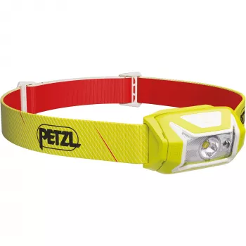 Otsalamppu Petzl TIKKA 350 lm keltainen — 350 lumenia, kompakti LED-otsalamppu