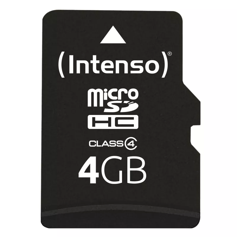 Muistikortti Intenso 4 GB MicroSDHC Class 4 3403450